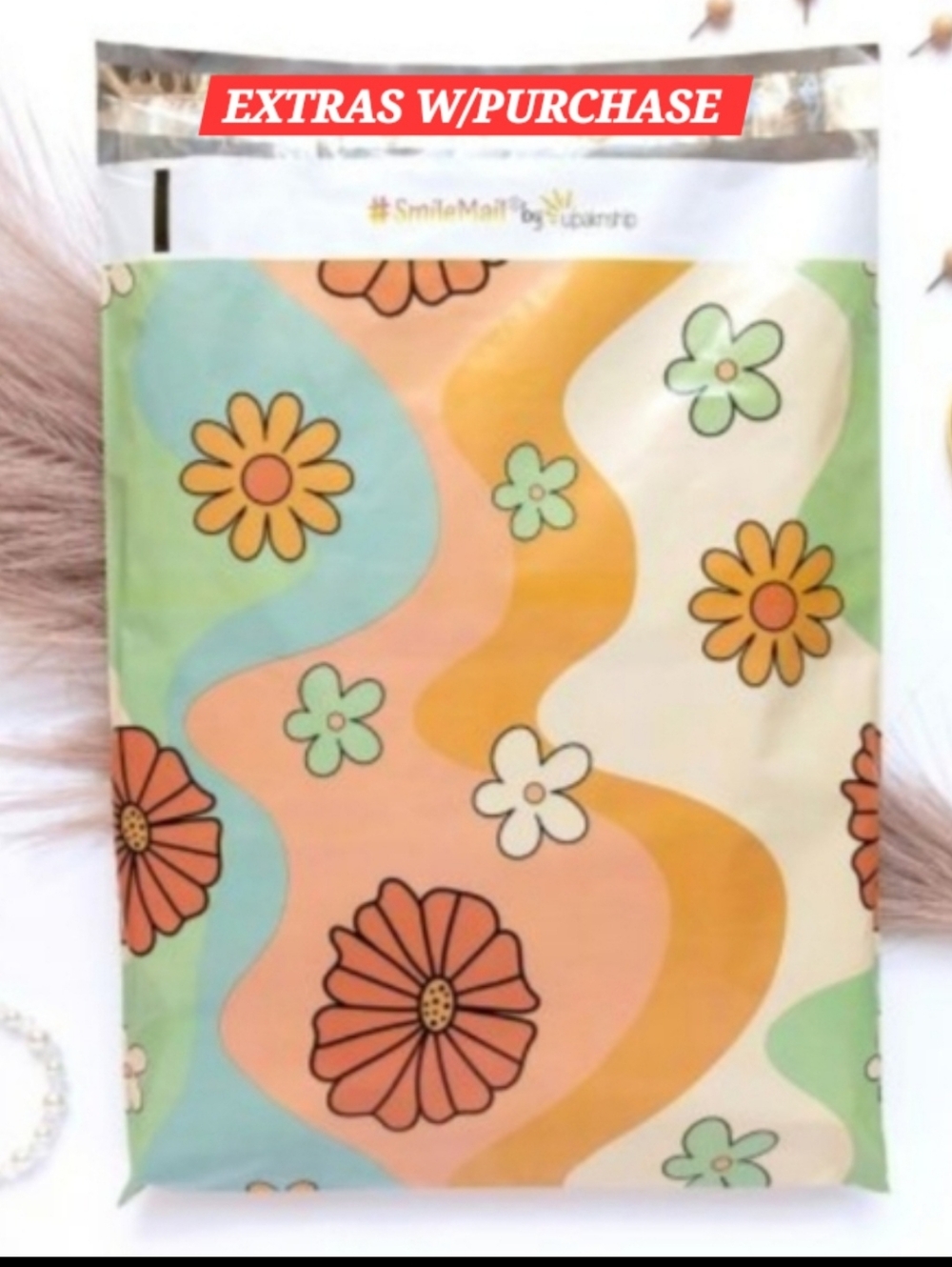 15ct. 14.5x19x4 Polymailers Bonus Random Thank You Cards And Stickers